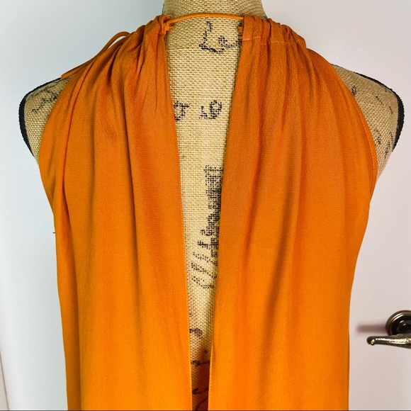 Zara Sleeveless Top Women Asymmetrical Hem Shirt Tunic Halter Neck Open Back New - Picture 8 of 15